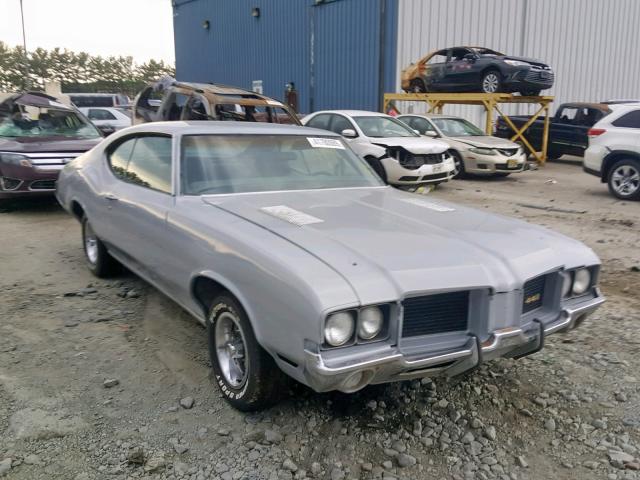 3G87H2M142190 - 1972 OLDSMOBILE 442 SILVER photo 1