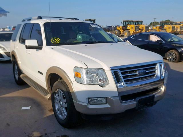 1FMEU64E87UB04849 - 2007 FORD EXPLORER E WHITE photo 1