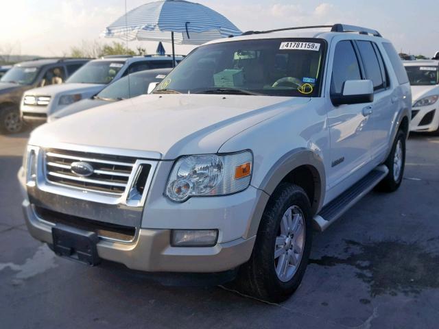 1FMEU64E87UB04849 - 2007 FORD EXPLORER E WHITE photo 2