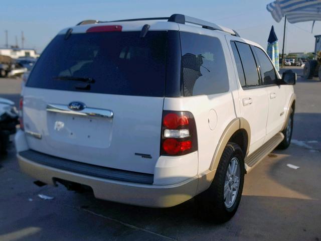 1FMEU64E87UB04849 - 2007 FORD EXPLORER E WHITE photo 4