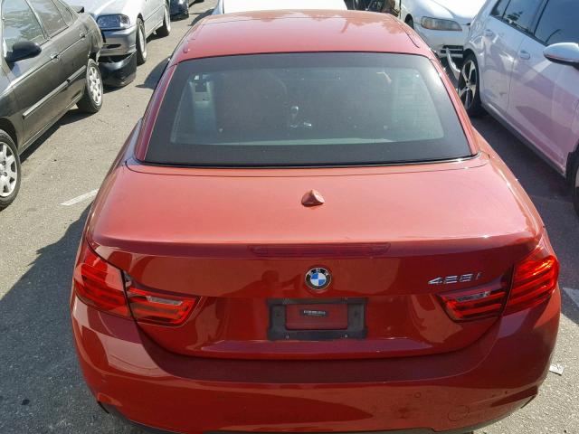 WBA3V7C59G5A25121 - 2016 BMW 428 I RED photo 10