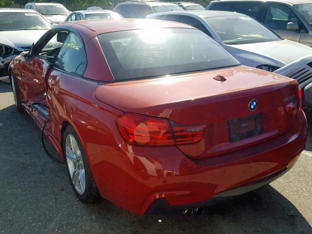 WBA3V7C59G5A25121 - 2016 BMW 428 I RED photo 3
