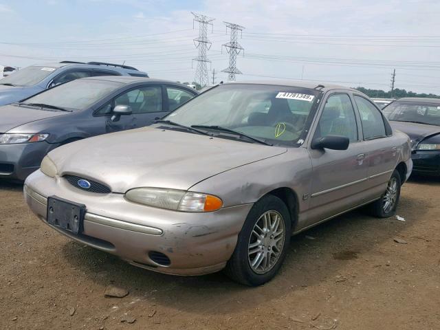 1FALP65L0SK209332 - 1995 FORD CONTOUR GL GRAY photo 2