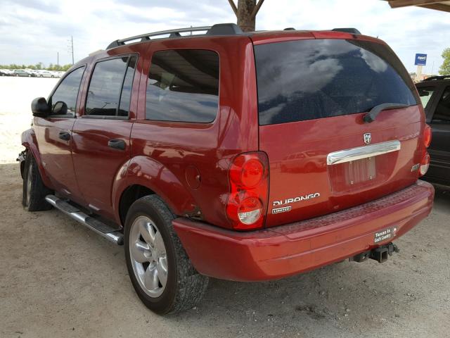 1D4HB58236F134090 - 2006 DODGE DURANGO LI MAROON photo 3