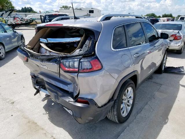 1C4PJLCB0KD296983 - 2019 JEEP CHEROKEE L SILVER photo 4