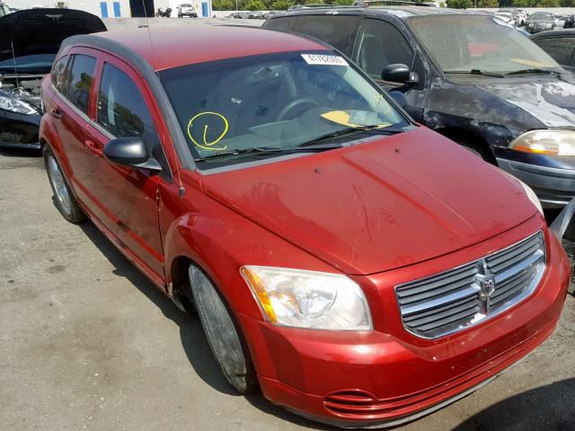 1B3HB48A99D149452 - 2009 DODGE CALIBER SX RED photo 1