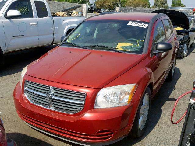 1B3HB48A99D149452 - 2009 DODGE CALIBER SX RED photo 2