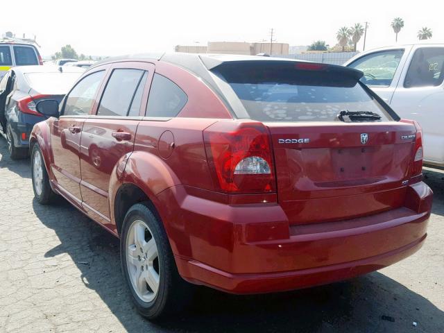 1B3HB48A99D149452 - 2009 DODGE CALIBER SX RED photo 3