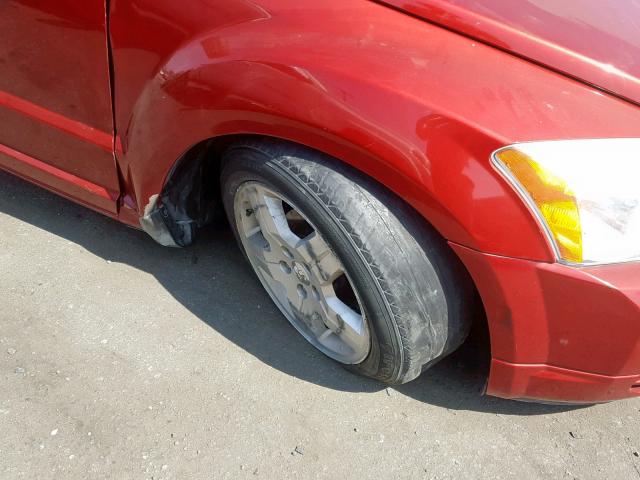 1B3HB48A99D149452 - 2009 DODGE CALIBER SX RED photo 9