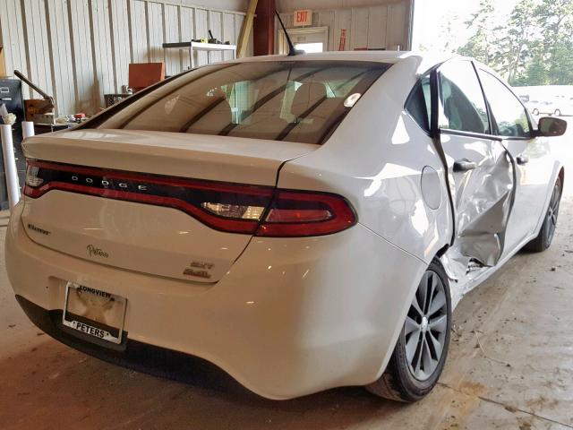 1C3CDFBB9ED857912 - 2014 DODGE DART SXT WHITE photo 4