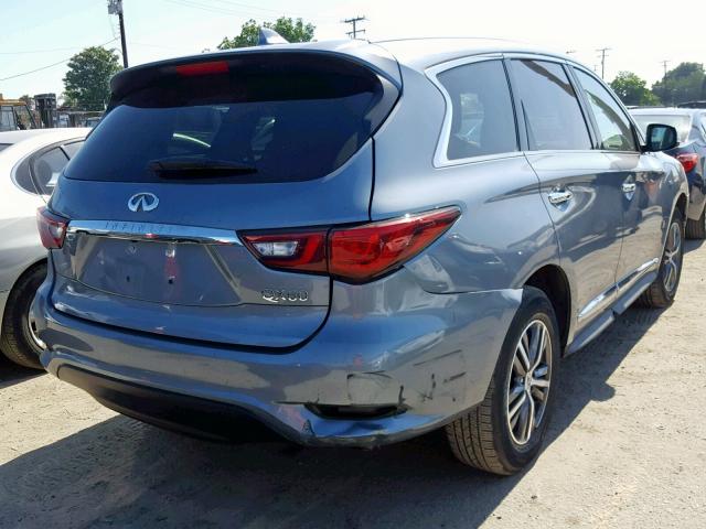 5N1DL0MM9KC513766 - 2019 INFINITI QX60 LUXE BLUE photo 4