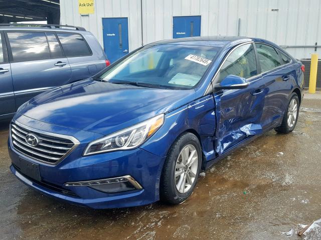 5NPE24AA7FH134109 - 2015 HYUNDAI SONATA ECO BLUE photo 2