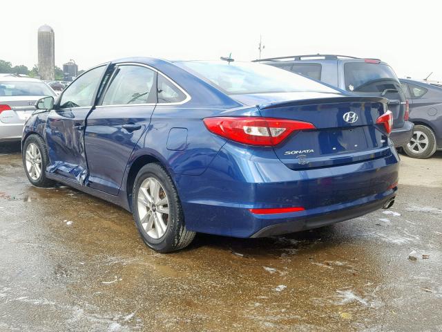 5NPE24AA7FH134109 - 2015 HYUNDAI SONATA ECO BLUE photo 3