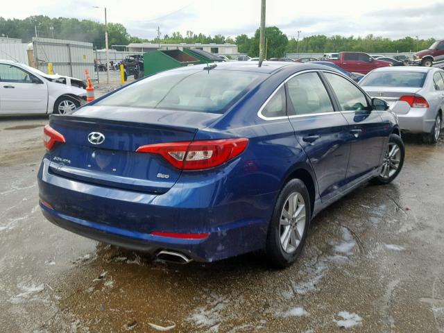 5NPE24AA7FH134109 - 2015 HYUNDAI SONATA ECO BLUE photo 4