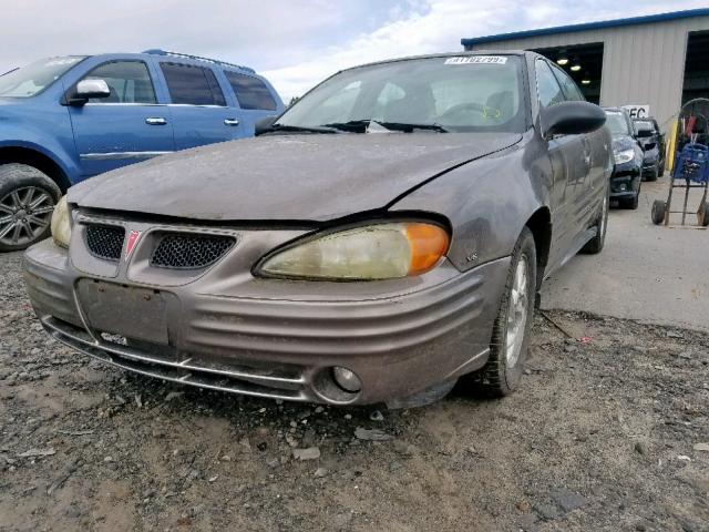 1G2NF52E32M660219 - 2002 PONTIAC GRAND AM S BROWN photo 2