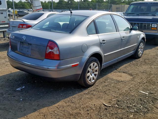 WVWPD63B53P049581 - 2003 VOLKSWAGEN PASSAT GLS GRAY photo 4