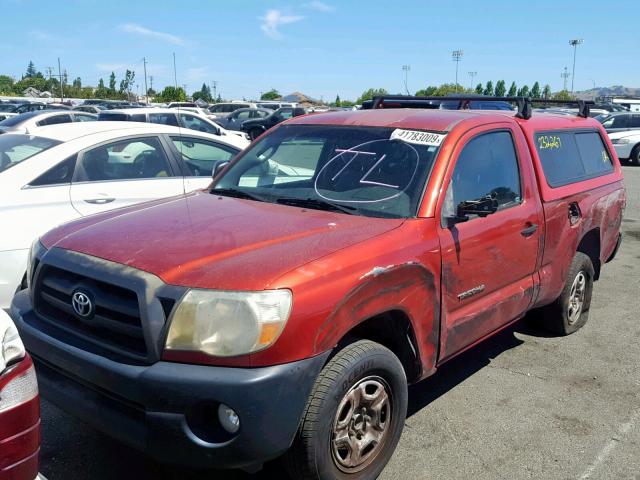 5TENX22N37Z367510 - 2007 TOYOTA TACOMA MAROON photo 2