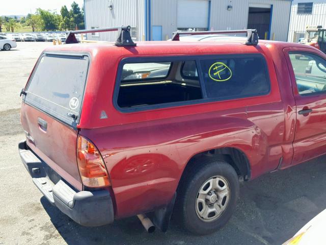 5TENX22N37Z367510 - 2007 TOYOTA TACOMA MAROON photo 9