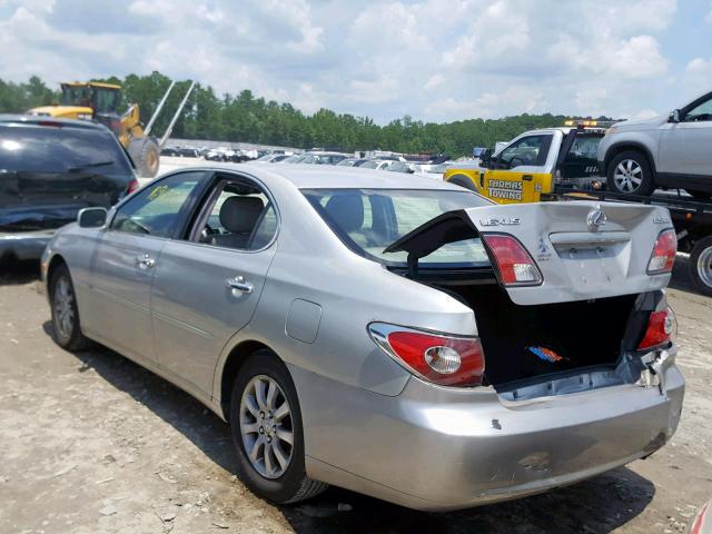 JTHBF30G630145309 - 2003 LEXUS ES 300 SILVER photo 3