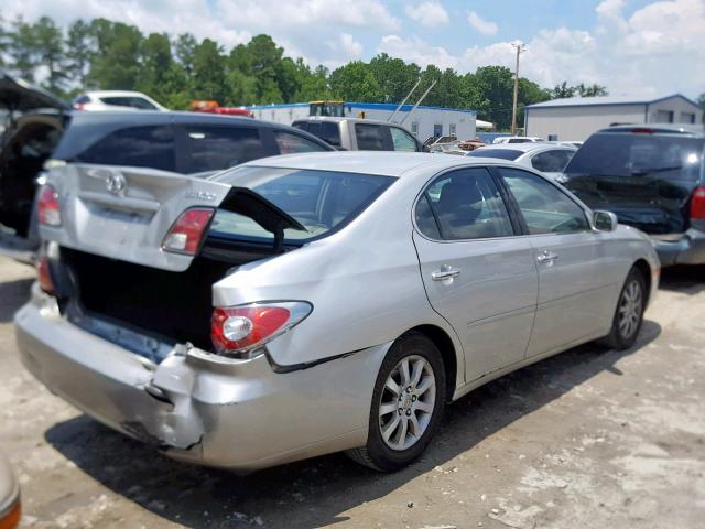 JTHBF30G630145309 - 2003 LEXUS ES 300 SILVER photo 4