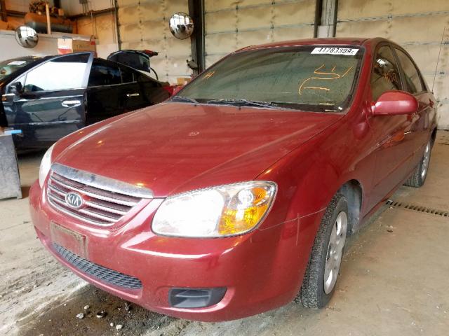 KNAFE121975436637 - 2007 KIA SPECTRA EX RED photo 2