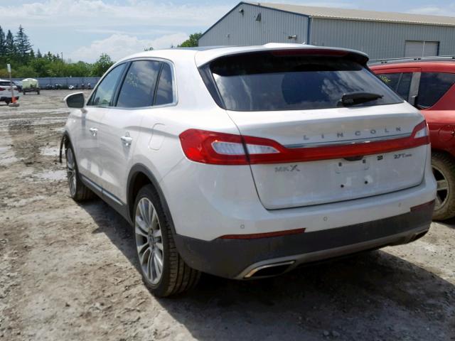 2LMPJ8LP0JBL14461 - 2018 LINCOLN MKX RESERV WHITE photo 3