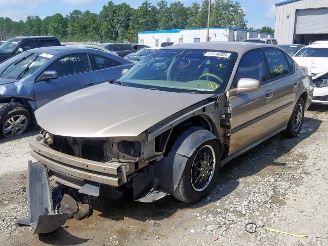 2G1WF52E659138954 - 2005 CHEVROLET IMPALA TAN photo 2