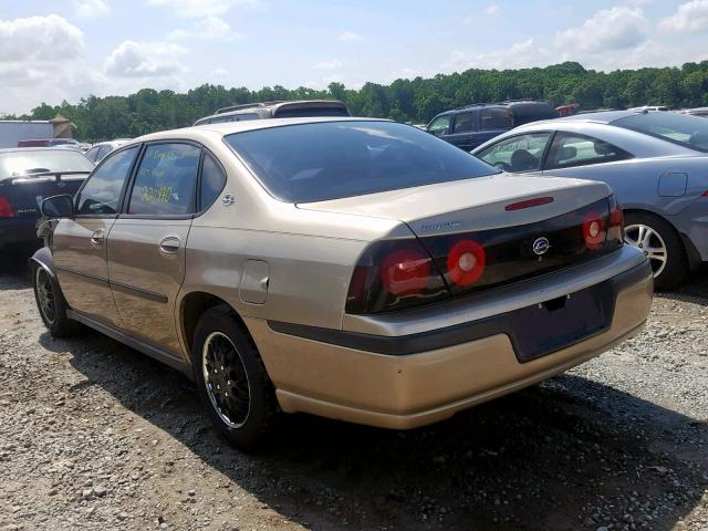 2G1WF52E659138954 - 2005 CHEVROLET IMPALA TAN photo 3