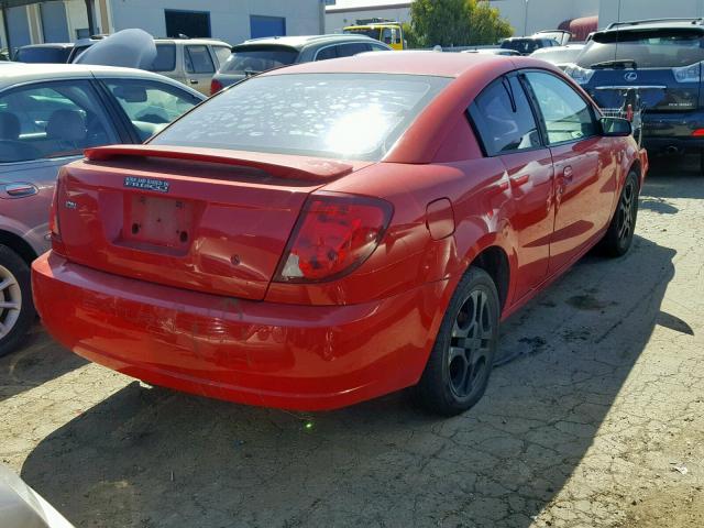 1G8AW12FX4Z185468 - 2004 SATURN ION LEVEL RED photo 4