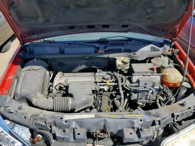 1G8AW12FX4Z185468 - 2004 SATURN ION LEVEL RED photo 7