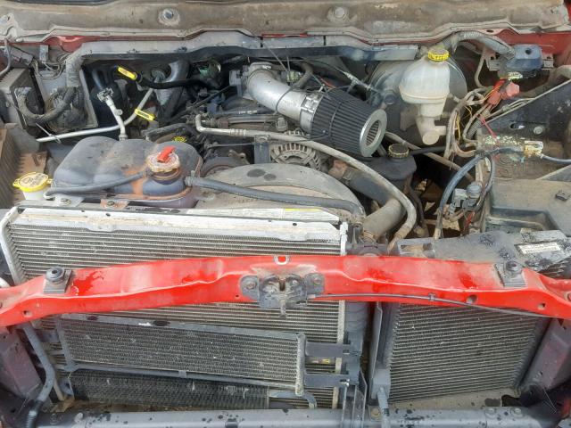 1D7HA16K23J541716 - 2003 DODGE RAM 1500 S RED photo 7