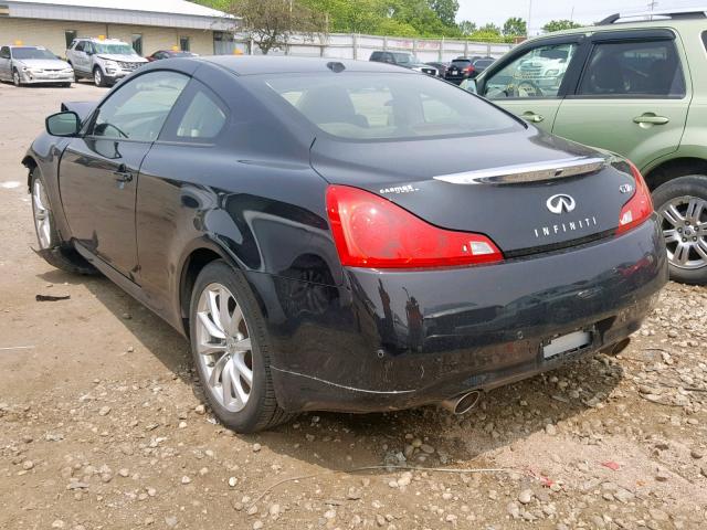 JN1CV6EL2CM473452 - 2012 INFINITI G37 BLACK photo 3