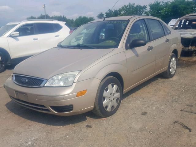 1FAFP34N67W179574 - 2007 FORD FOCUS ZX4 BEIGE photo 2