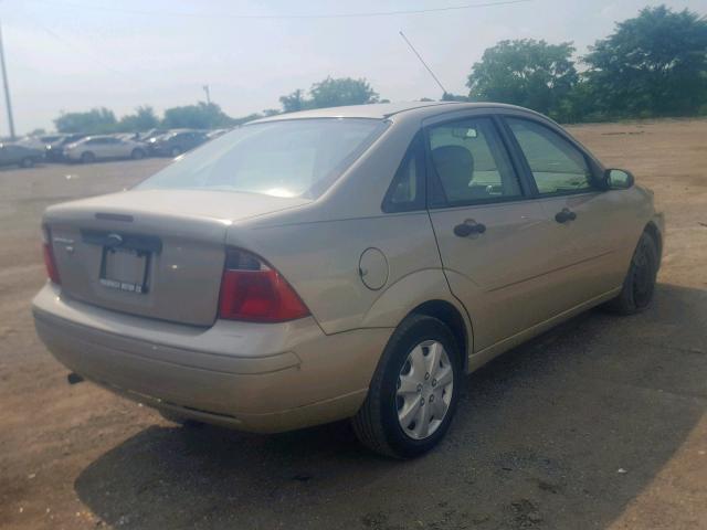 1FAFP34N67W179574 - 2007 FORD FOCUS ZX4 BEIGE photo 4