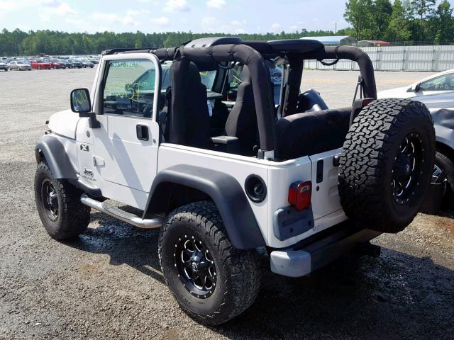 1J4FA39S04P786564 - 2004 JEEP WRANGLER X WHITE photo 3