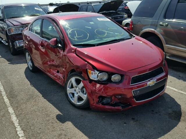 1G1JE5SB3D4240877 - 2013 CHEVROLET SONIC RED photo 1