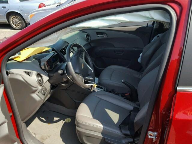 1G1JE5SB3D4240877 - 2013 CHEVROLET SONIC RED photo 5