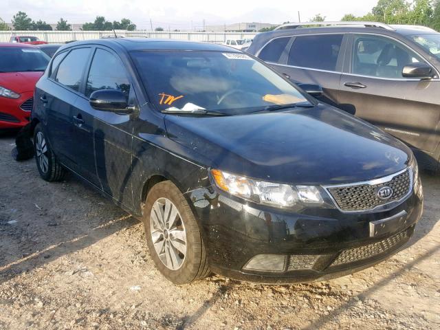 KNAFU5A20D5669628 - 2013 KIA FORTE EX BLACK photo 1