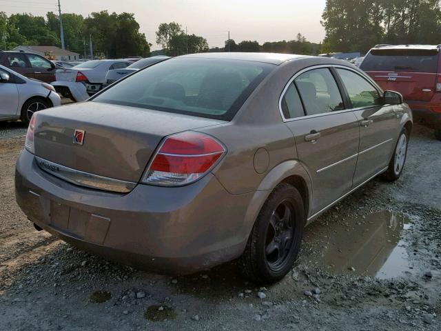 1G8ZS57B58F251590 - 2008 SATURN AURA XE BROWN photo 4