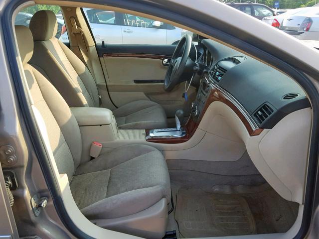 1G8ZS57B58F251590 - 2008 SATURN AURA XE BROWN photo 5