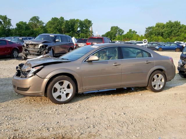 1G8ZS57B58F251590 - 2008 SATURN AURA XE BROWN photo 9