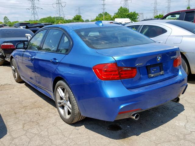 WBA3B9C51DF585514 - 2013 BMW 335 XI BLUE photo 3