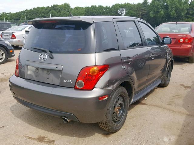 JTKKT624150089628 - 2005 TOYOTA SCION XA GRAY photo 4