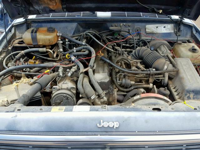 1J4FN78L1KL412362 - 1989 JEEP WAGONEER L BLUE photo 7