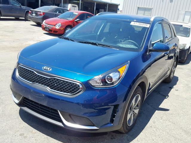 KNDCB3LC0J5206986 - 2018 KIA NIRO FE BLUE photo 2