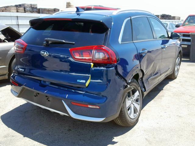 KNDCB3LC0J5206986 - 2018 KIA NIRO FE BLUE photo 4