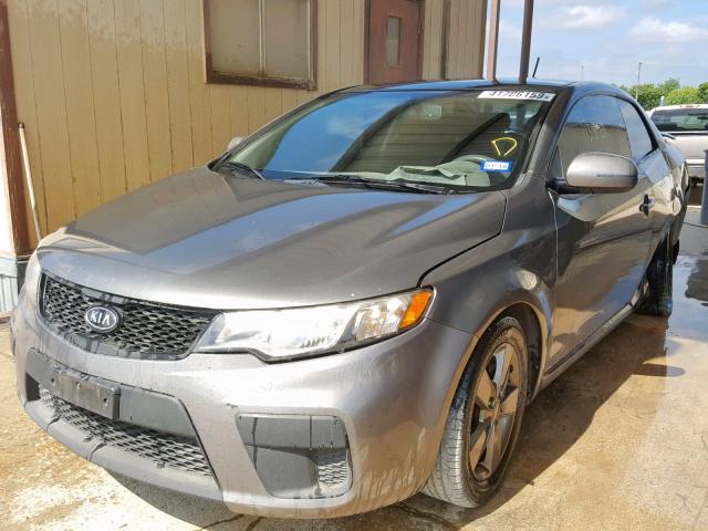 KNAFU6A28C5596917 - 2012 KIA FORTE EX GRAY photo 2