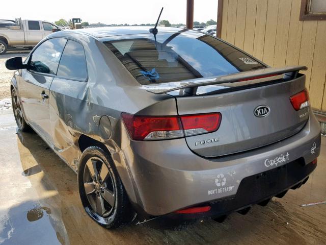 KNAFU6A28C5596917 - 2012 KIA FORTE EX GRAY photo 3