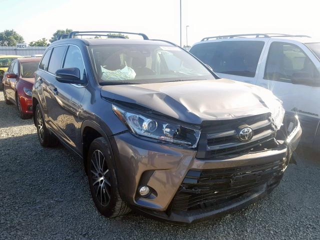 5TDJZRFH6HS454502 - 2017 TOYOTA HIGHLANDER CHARCOAL photo 1