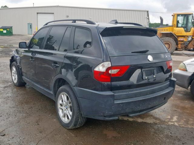 WBXPA73414WC39892 - 2004 BMW X3 2.5I BLACK photo 3